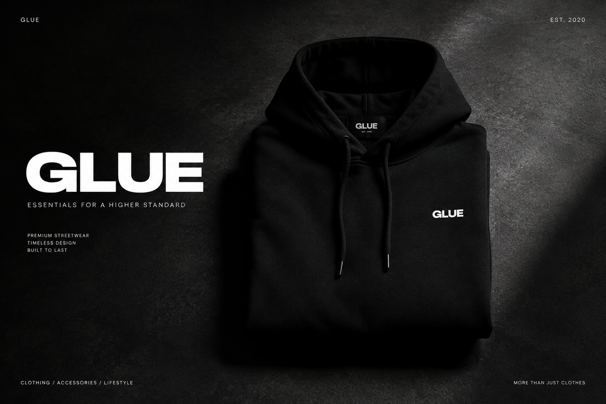 GLUE Hoodie Banner